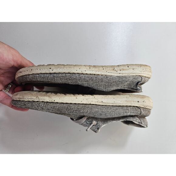 Hey dude wendy linen ladies 6 youth 5 stone grey pre owned condition casual - Picture 6 of 8